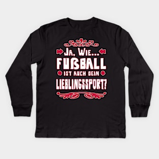 Fußball Sport Geschenk Mädchen Frauen Team Kids Long Sleeve T-Shirt